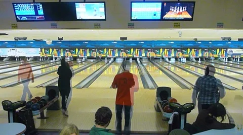 Bowling Party Time Lapse Stock Footage 10871626