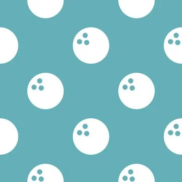 Bowling pattern seamless blue Illustrazione stock