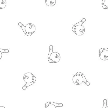 Bowling pattern seamless Stockillustratie