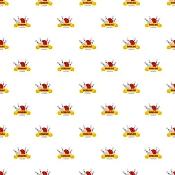 Bowling pattern seamless 스톡 일러스트