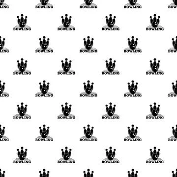 Bowling pattern seamless Stock Illustration
