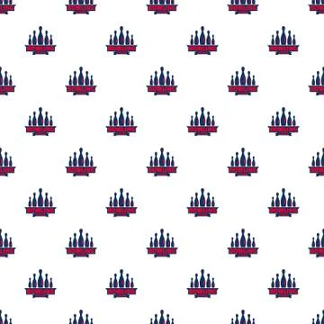 Bowling pattern seamless vector Stockillustratie