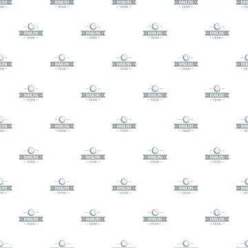 Bowling pattern vector seamless Illustrazione stock