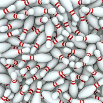 Bowling pins background Stock-Illustration