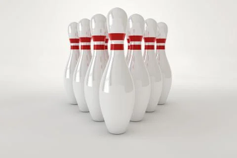 Bowling pins Stock Illustration