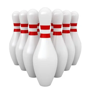 Bowling pins Stock Illustration