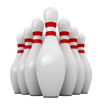 Bowling pins Stock Illustration