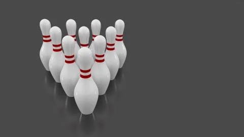 Bowling pins Illustrazione stock