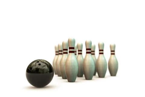 Bowling pins Stock Illustration