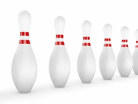 Bowling Pins Stock Illustration