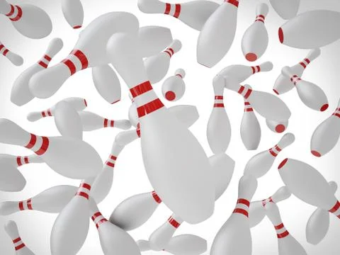 Bowling Pins Stock Illustration