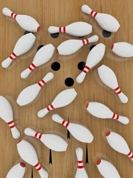 Bowling Pins Stock Illustration
