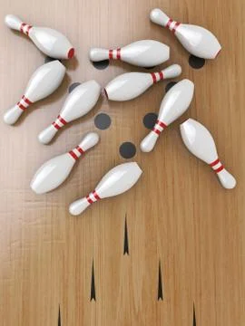 Bowling Pins Stock Illustration
