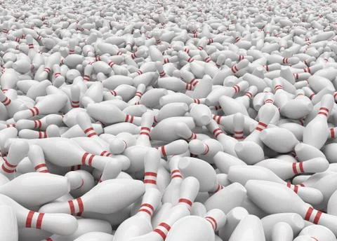 Bowling pins Illustrazione stock