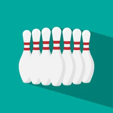 Bowling pins. Stock Illustration
