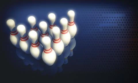Bowling Pins Stock Illustration