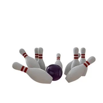 Bowling pins Stock Illustration