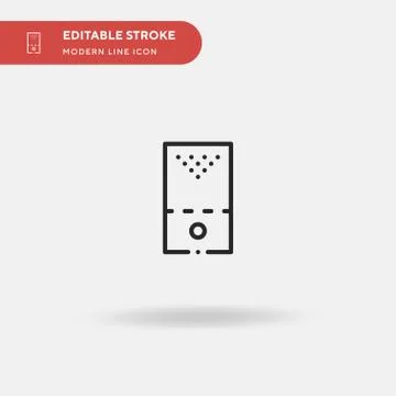 Bowling Pins Simple vector icon. Illustration symbol design template for web  Stock Illustration