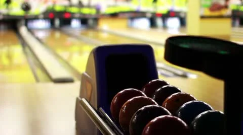 Bowling playing Video stock 10562054