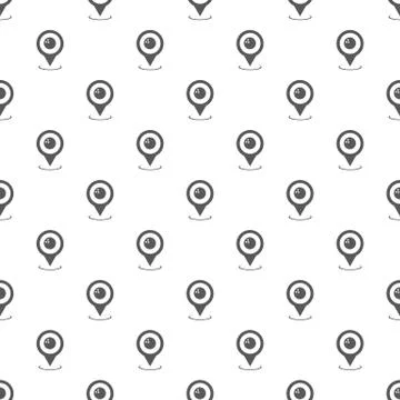 Bowling pointer pattern seamless Illustrazione stock