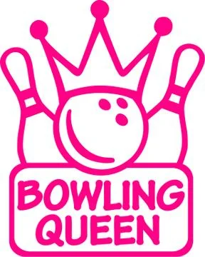 Bowling Queen Stock Illustration