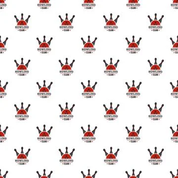 Bowling score pattern seamless vector Stock Illustration