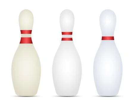 Bowling set vector design illustration isolated on white background Stock Illustration