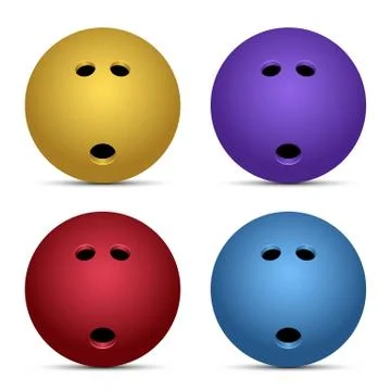 Bowling set vector design illustration isolated on white background Stock Illustration