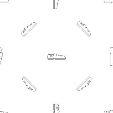 Bowling shoe pattern seamless vector Stock Illustration