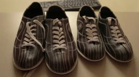 Bowling Shoes Stock Footage 10771690