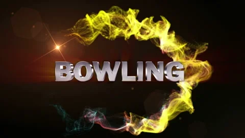 BOWLING Silver Text Animation, Loop  Stock-Footage 208905439
