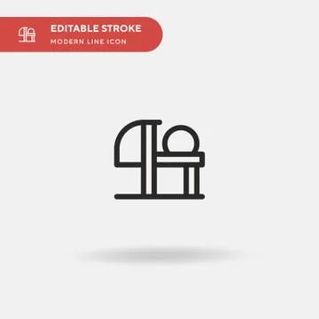 Bowling Simple vector icon. Illustration symbol design template for web mobil Stock Illustration