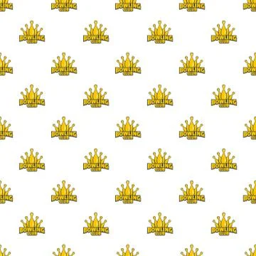 Bowling skittle pattern seamless 스톡 일러스트