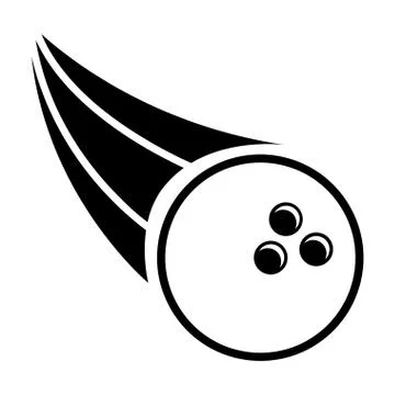 Bowling speed over white background vector illustration Stockillustratie