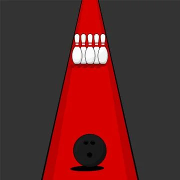 Bowling Sport vector Illustration Stock Illustration