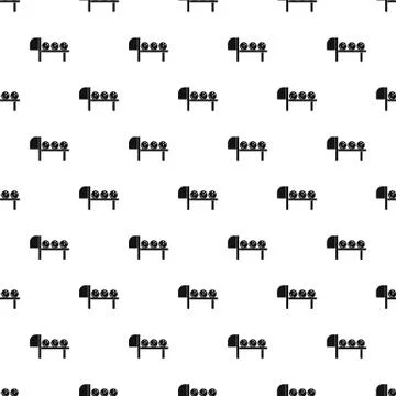 Bowling stand balls pattern seamless Stock Illustration