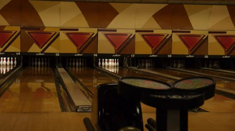 Bowling strike 2 Stock Footage 27785755