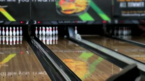 Bowling Strike Stock Footage 11400267