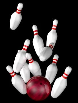Bowling strike Illustrazione stock