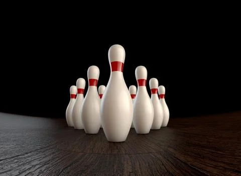 Bowling strike Illustrazione stock