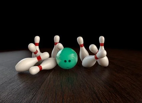 Bowling strike Illustrazione stock