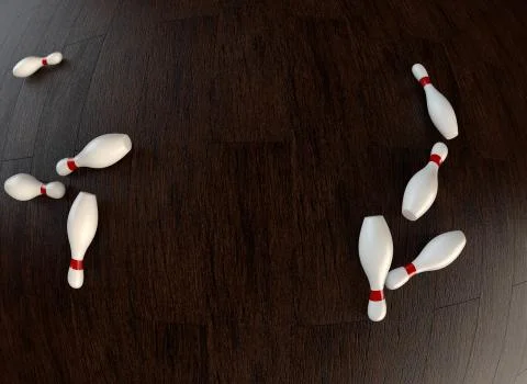 Bowling strike Illustrazione stock