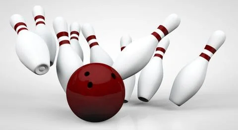 Bowling - The strikes Stock Illustration