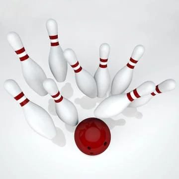 Bowling - The strikes Stock Illustration