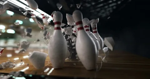 Bowling super strike Vídeo Stock 69841499