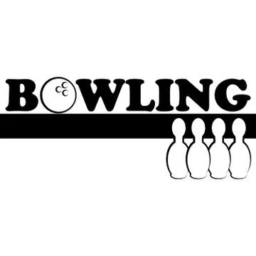 Bowling symbol isolated on white background Stock Illustration