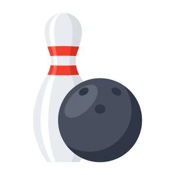 Bowling Vector Icon Stock Illustration