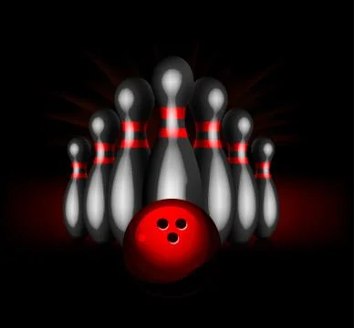 Bowling vector illustration Stock Illustration