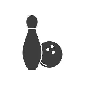 Bowling Vector isolated on white background. Stock Illustration