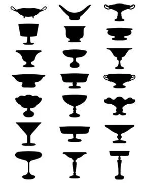 Bowls for fruit Stock Illustration